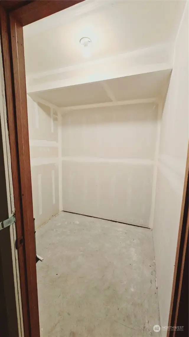 Storage unit in basement
