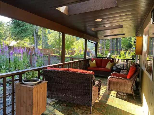Unwind and relax every evening on your beautiful peaceful deck!