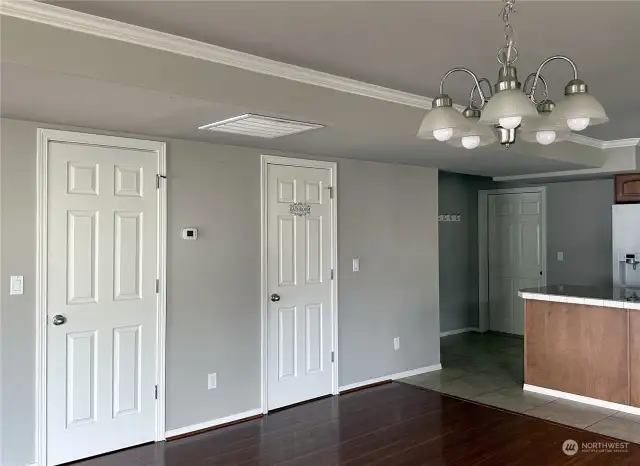 Bathroom and closet off Great room downstairs