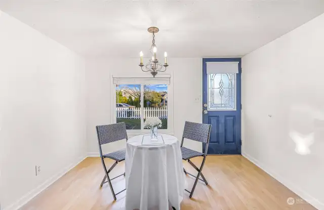 Step onto the cozy front porch of 2509 Toledo Street, where timeless charm meets functional outdoor space. This entry sets the tone for the warmth and character you'll find throughout the home. Enjoy a morning coffee or wave to neighbors from this inviting space.