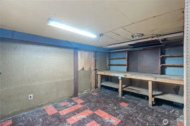 Shop in basement