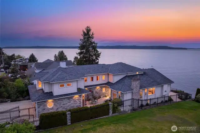 Sunset over Puget Sound.