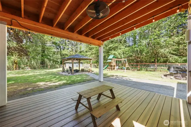 Heated pool, Swing Set will stay with home.  Summertime bliss in your own backyard