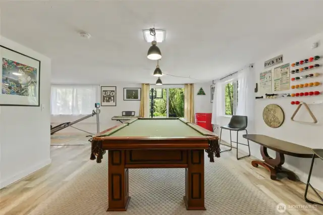 Lower level is expansive allowing you to create the spaces you need to suit your needs