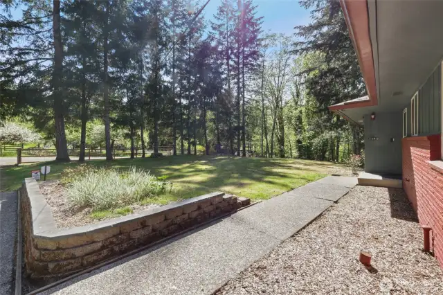 2 driveway entry points both gated