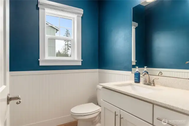 Downstairs half bath.