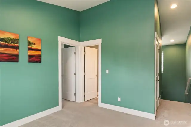 Upstairs family room.