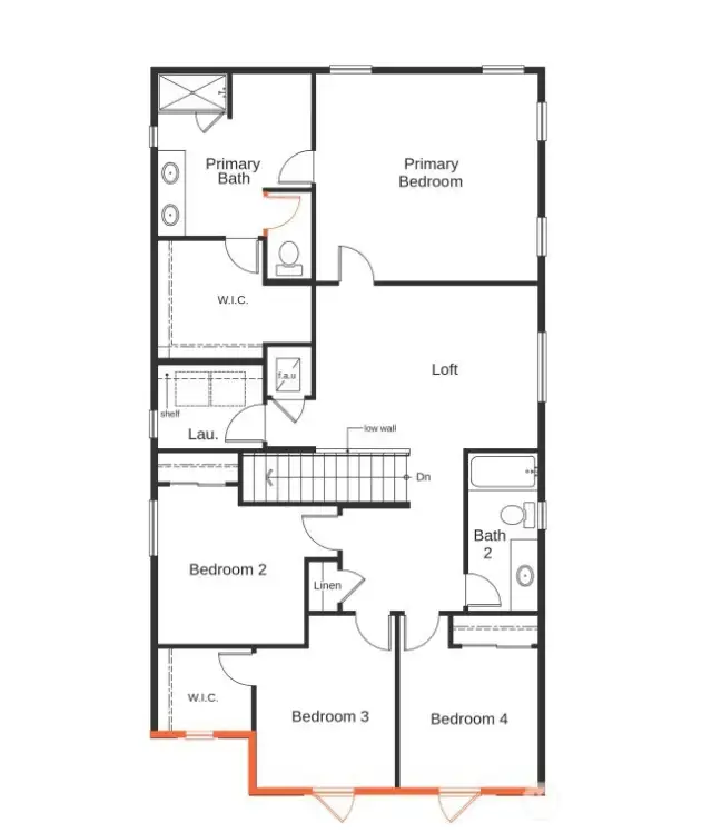 2nd floor with loft