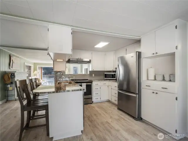 Look at the water while in the kitchen!
