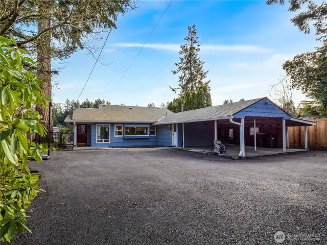 Lots of parking off the driveway for you and your guests