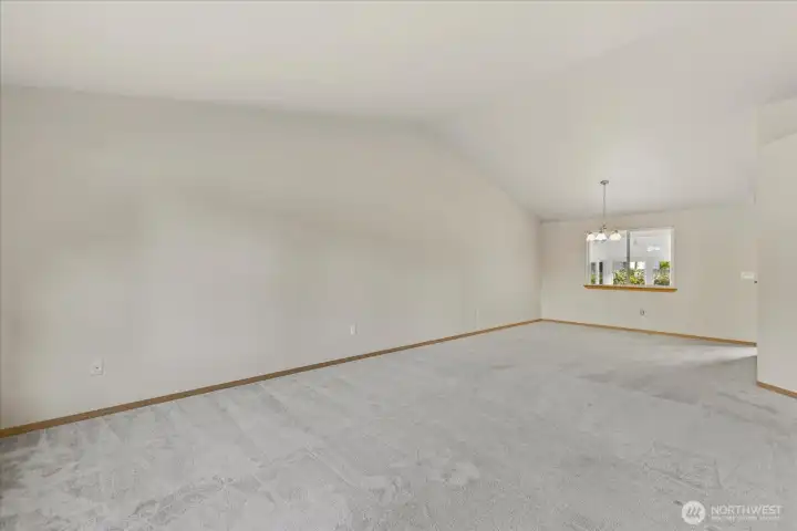 Living room and diiing room