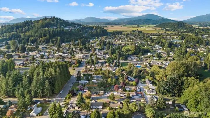 Aerial view from a drone