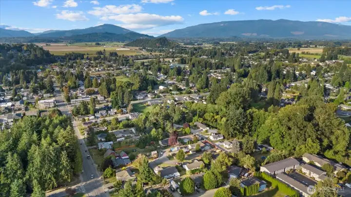 Aerial view from a drone