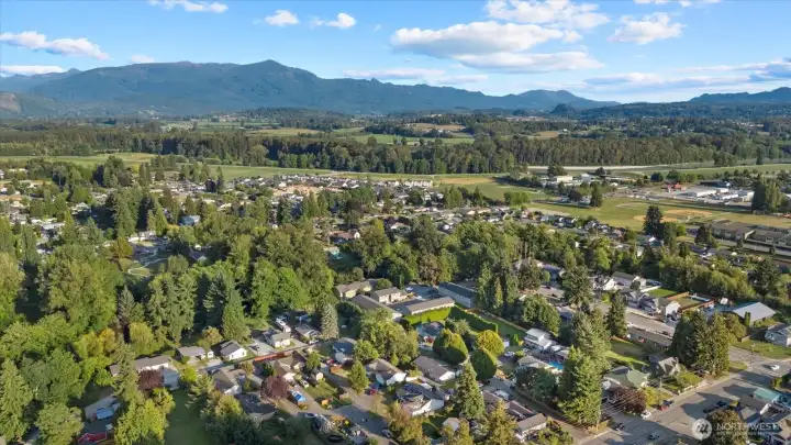Aerial view from a drone
