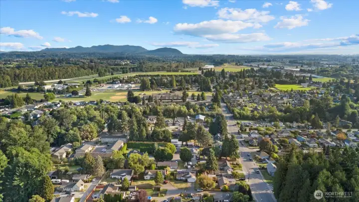 Aerial view from a drone