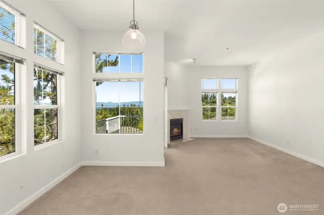 10' Ceilings: Living/Dining