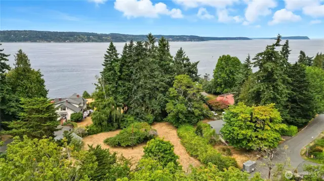 Views approximately 30 feet from highest point on the lot.