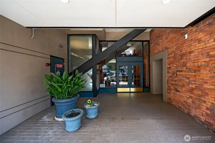 Front entrance on A street