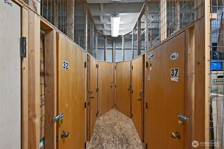 Storage room #34, about 4 ft X 7 ft X 10 ft high