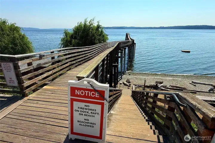 Indianola pier near Country Store and Post Office.