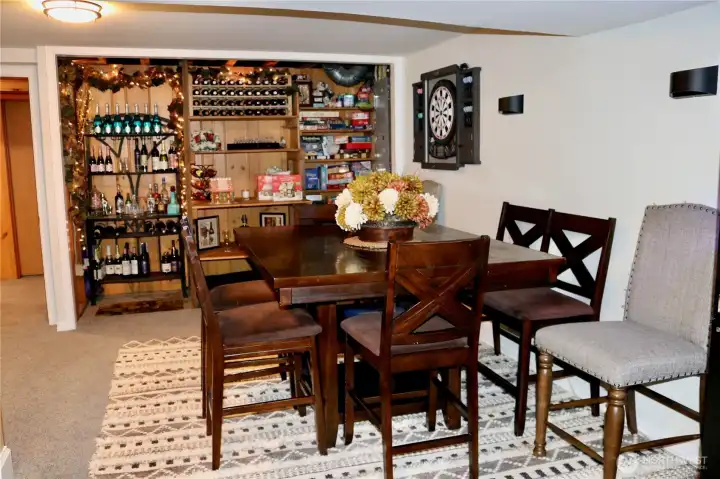 downstairs entertaining/game/storage shelving