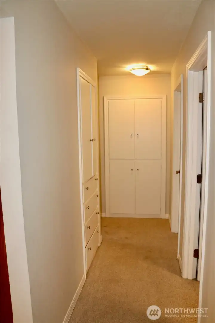 main level hallway storage/linen