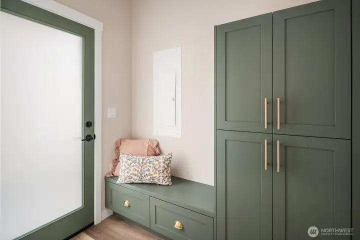 Mud room off back door