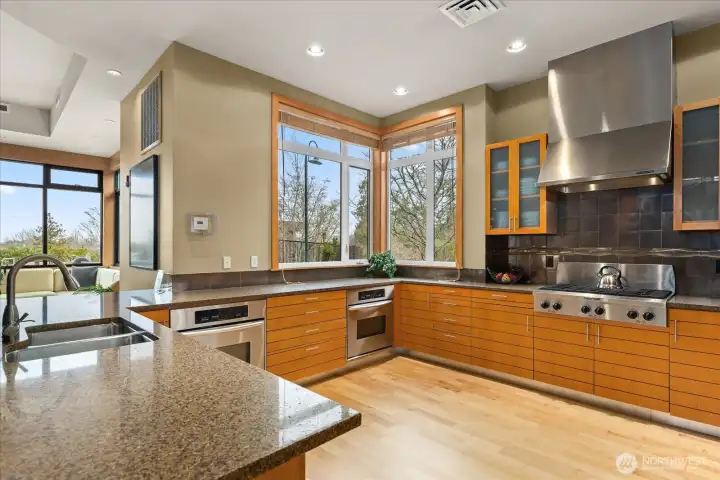 Nicely appointed 'catering kitchen' for personal use or for your catered party.