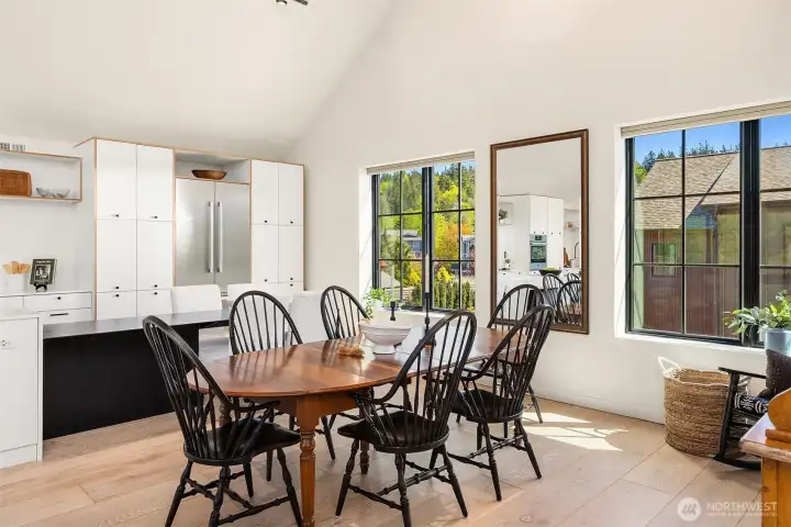 Gracious dining space