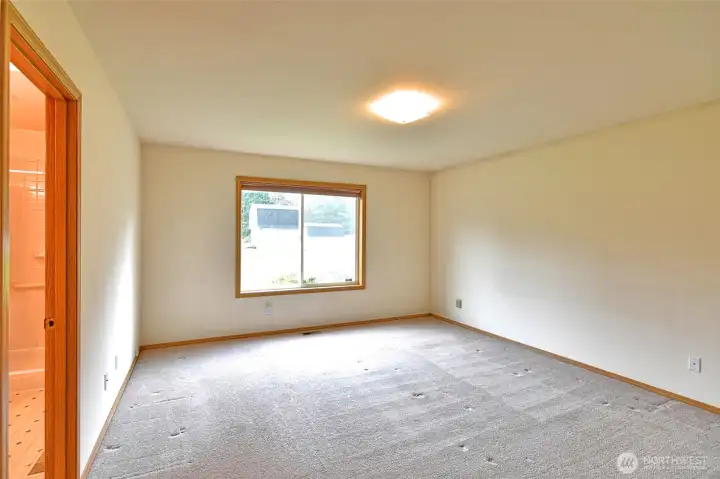 Primary bedroom is good size.