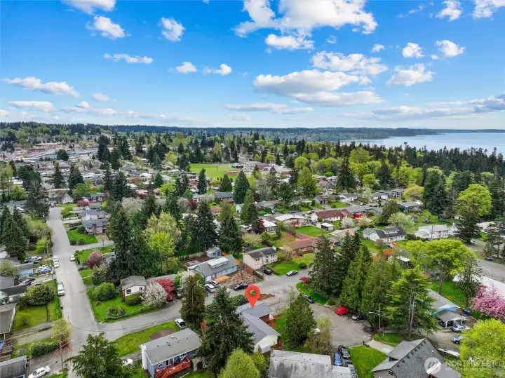 Corner lot on this quiet cul-de-sac