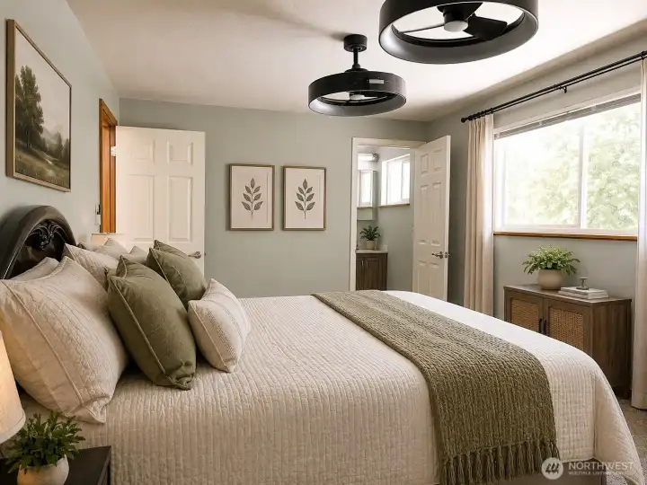 Virtually staged