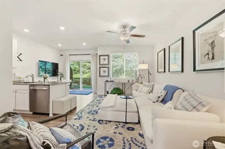 Bright white walls