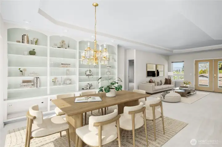 Virtually Staged Dining Area Virtually Staged Dining Area