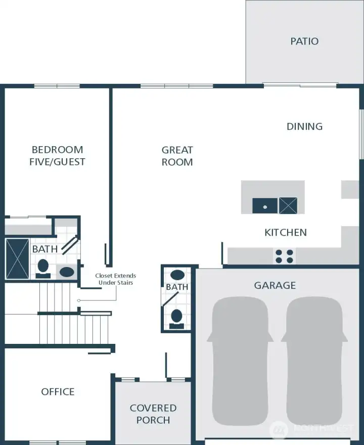 Photographs are for illustrative purposes only. Features, finishes, interior/exterior colors, landscaping and floorplan shown may vary from actual homes built