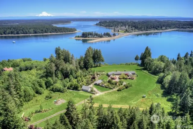 Overview of the lots. The path on the right of   this picture is access to the 4 lots.