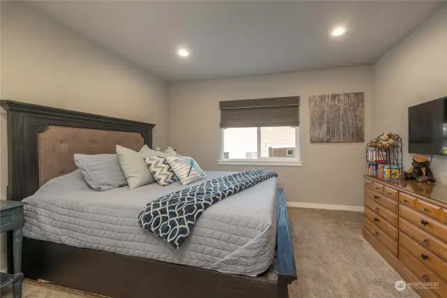 One of the additional 3 large upstairs bedrooms.