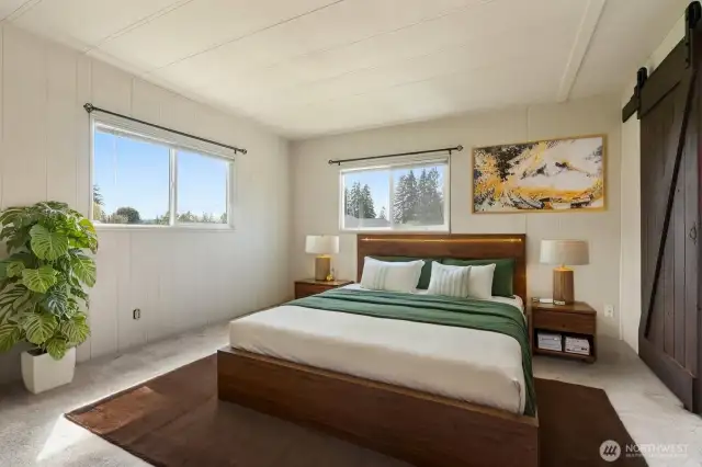 Virtually Staged Bedroom