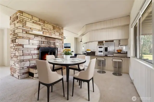 Virtually Staged Breakfast Nook