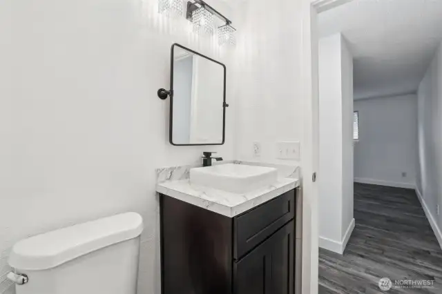 Half Bath in Primary Bedroom