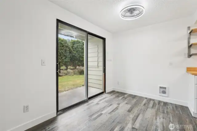 Slider to Private Patio