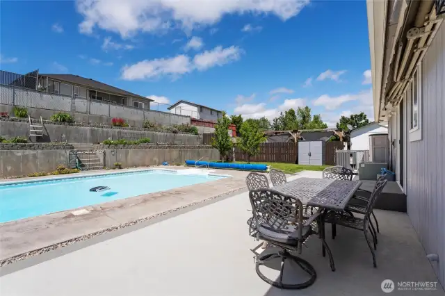 Upgraded patio finish looks fabulous!