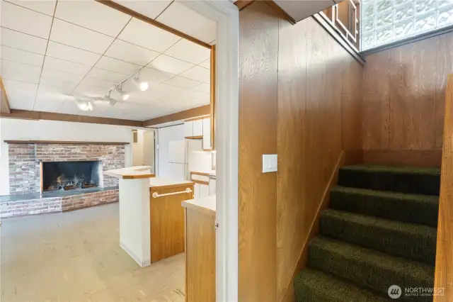 stairway, lower level