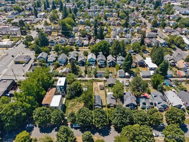 The lot outline is approximate.