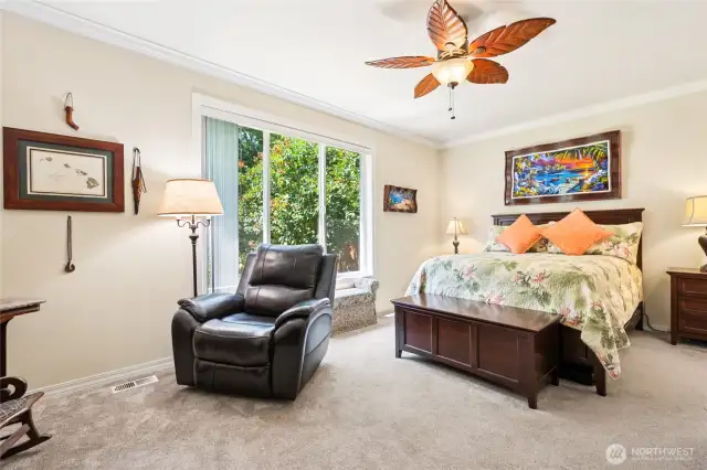 Unwind in the tranquil primary suite with a luxe closet and it's own private bath.