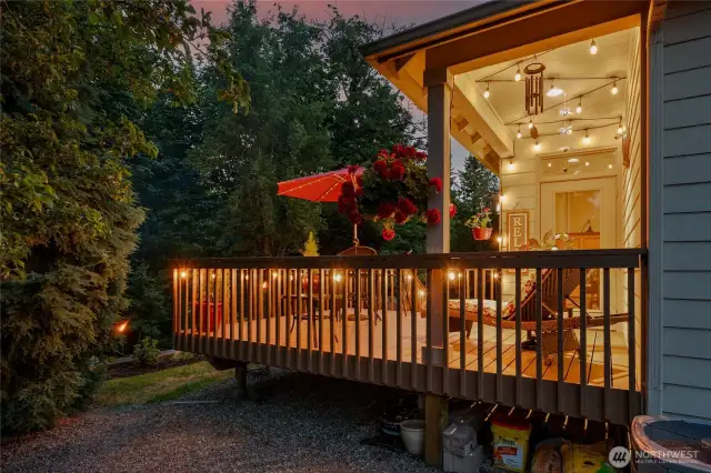 Celebrate evenings outdoors on the newly refreshed deck.