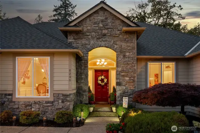 Inviting entryway sets a delightful first impression to this well-cared for home.