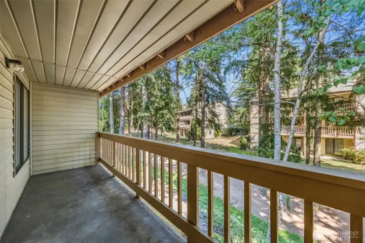 Enjoy privacy, storage, and greenery right outside your door.