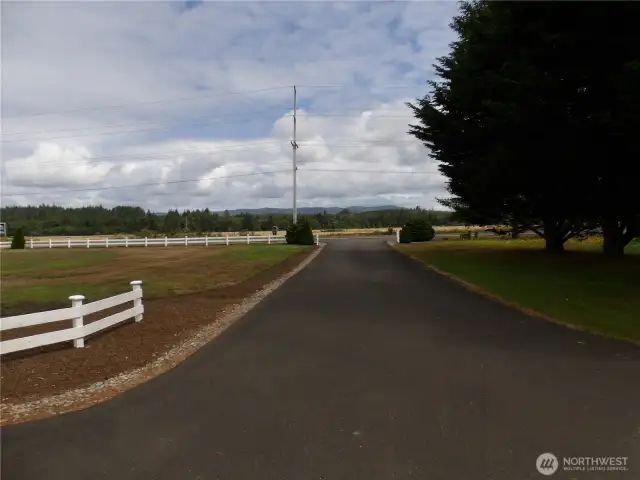 Exiting the property.  Classy.