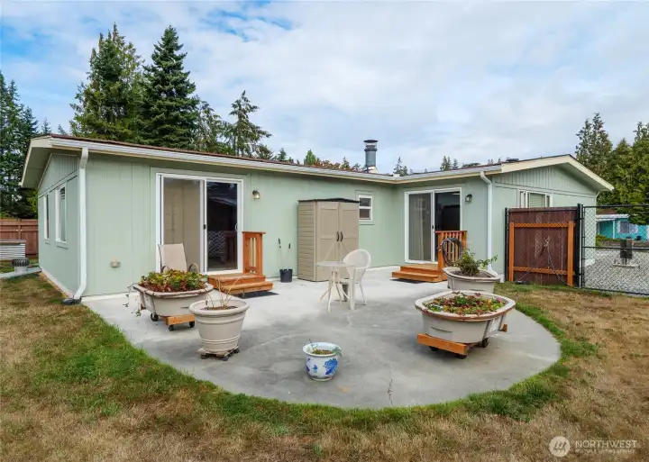 nice concrete patio